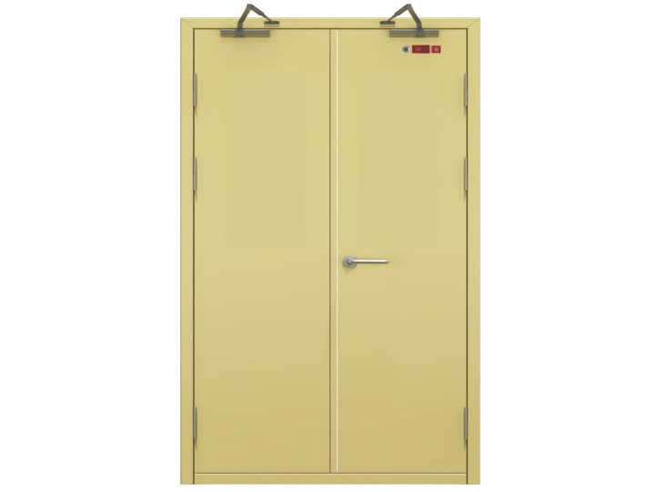 鋼質雙開隔熱防火門